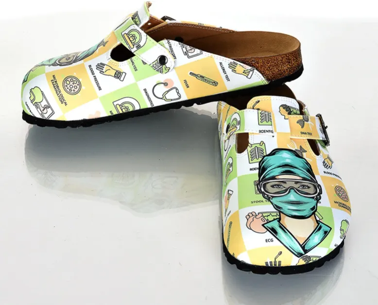 Digital Edition Printed Sabo Slippers Casual Sandals Soft Soled