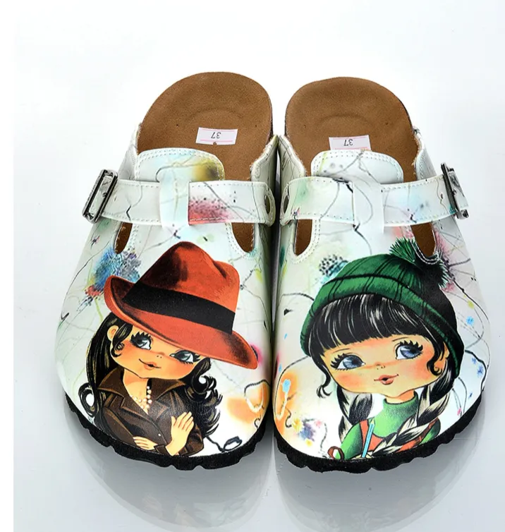 Digital Edition Printed Sabo Slippers Casual Sandals Soft Soled