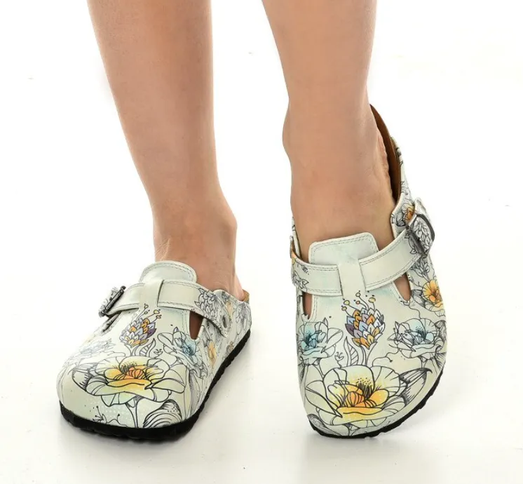 Digital Edition Printed Sabo Slippers Casual Sandals Soft Soled