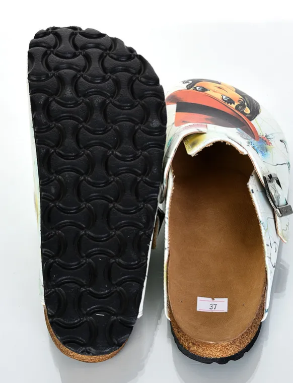 Digital Edition Printed Sabo Slippers Casual Sandals Soft Soled