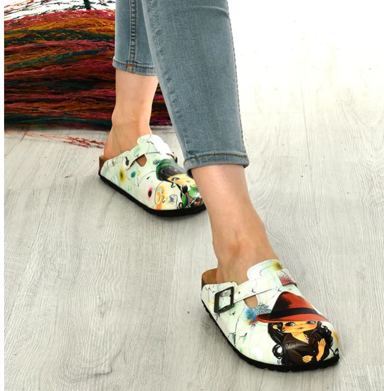 Digital Edition Printed Sabo Slippers Casual Sandals Soft Soled