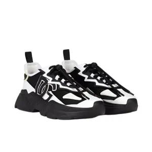 Dolce & Gabbana White & Black Daymaster Sneaker
