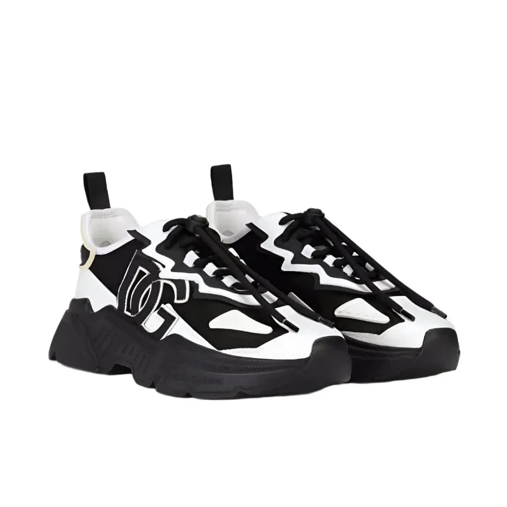 Dolce & Gabbana White & Black Daymaster Sneaker