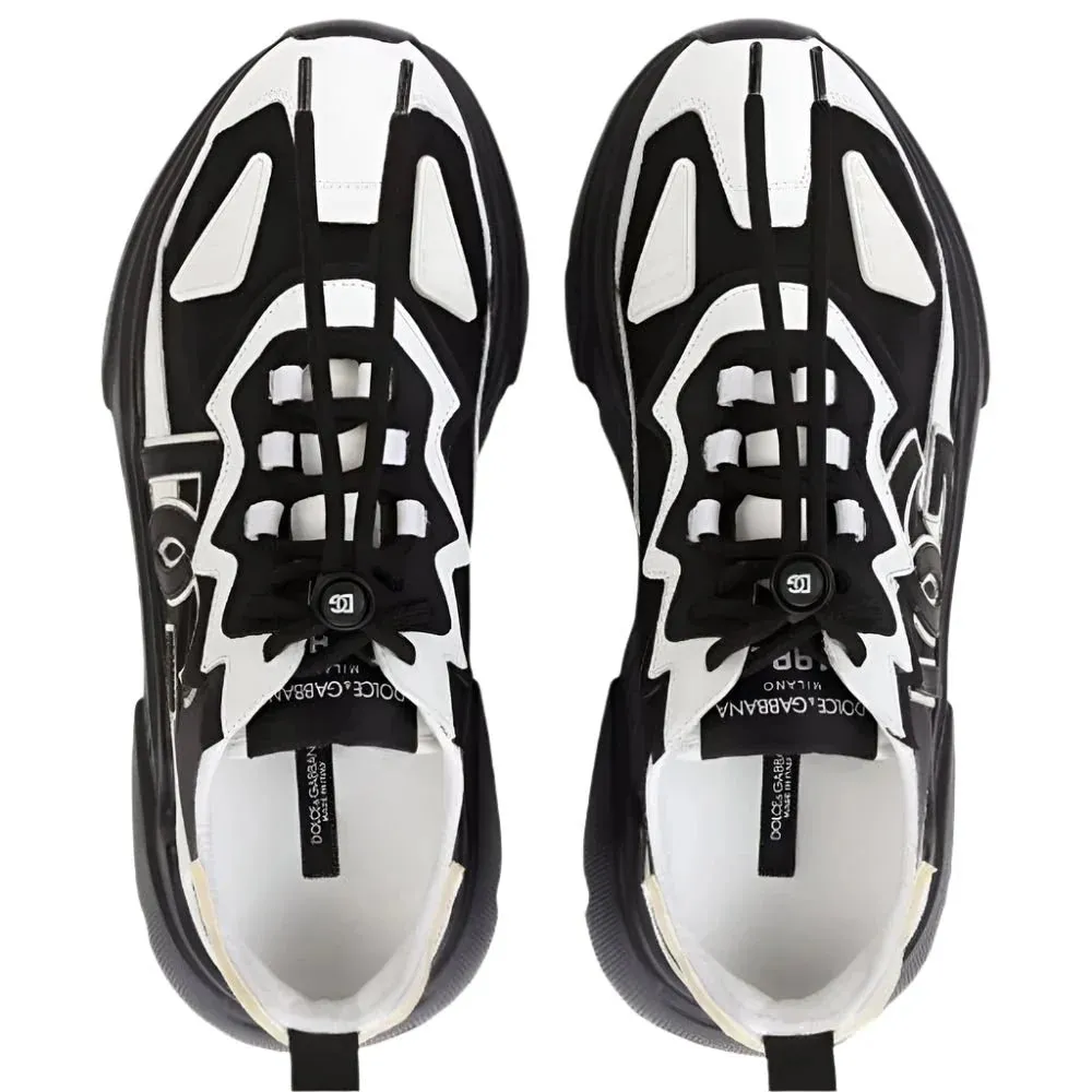 Dolce & Gabbana White & Black Daymaster Sneaker