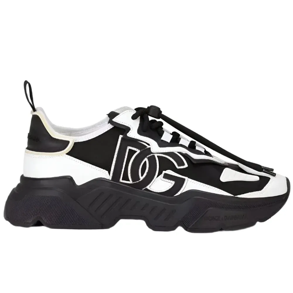 Dolce & Gabbana White & Black Daymaster Sneaker