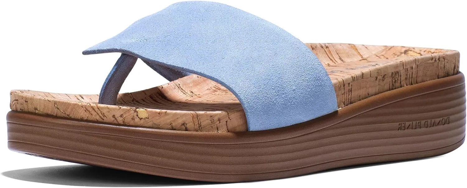 Donald Pliner Women's Fifi Suede, Slide, Platform Shoes, Comfortable Sandals