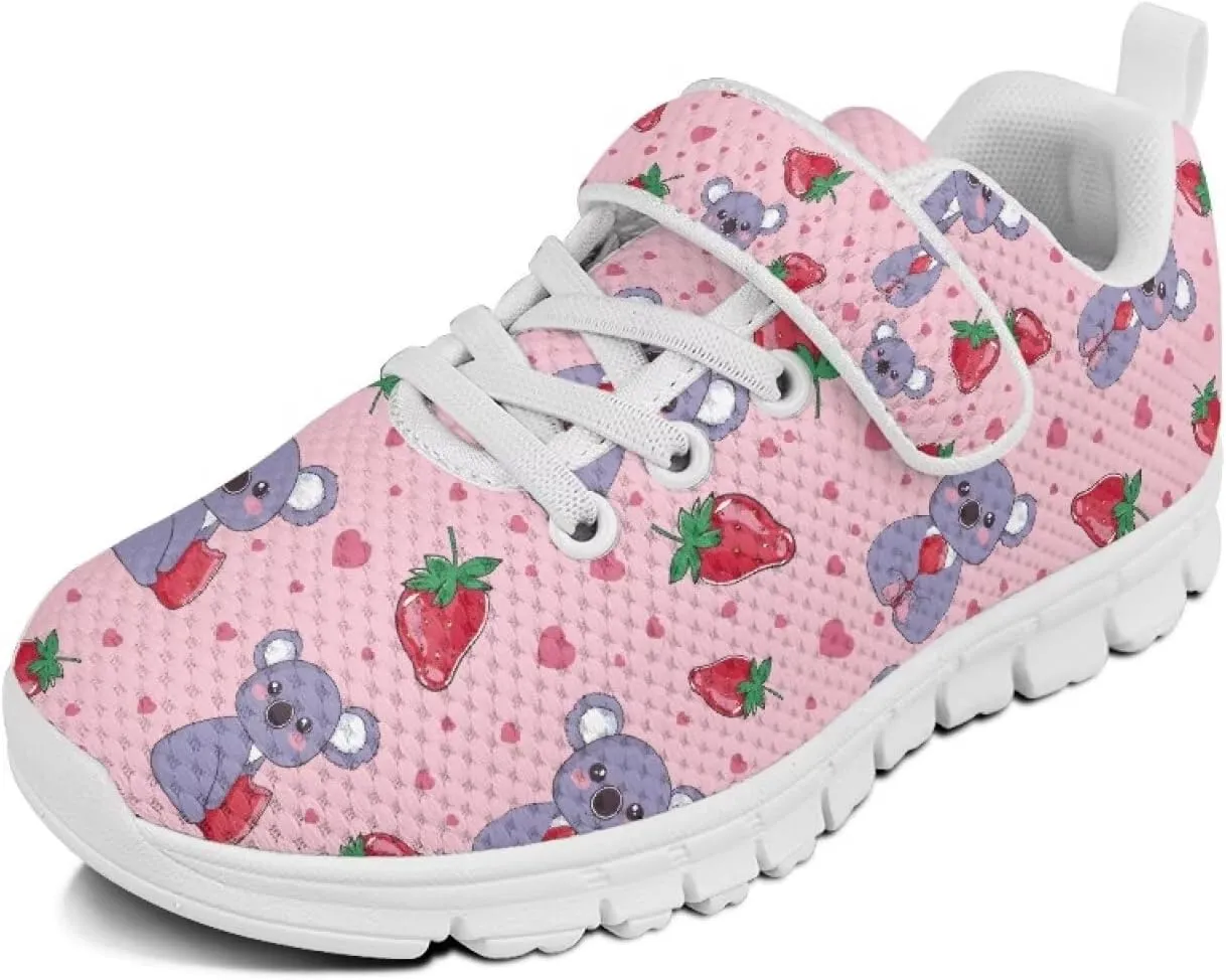 Doojoayie Slip On Shoes for Girls Soft Sole School Tennis Shoes Hook and Loop