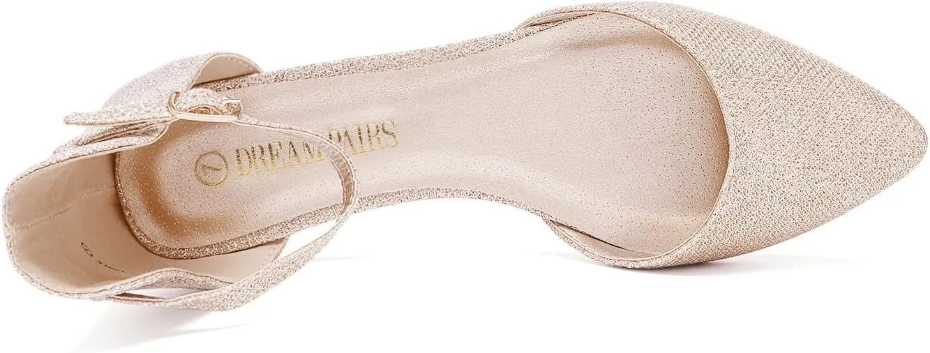 DREAM PAIRS Flapointed Women's Casual D'Orsay Pointed Plain Ballet Comfort Soft Slip On Flats Shoes
