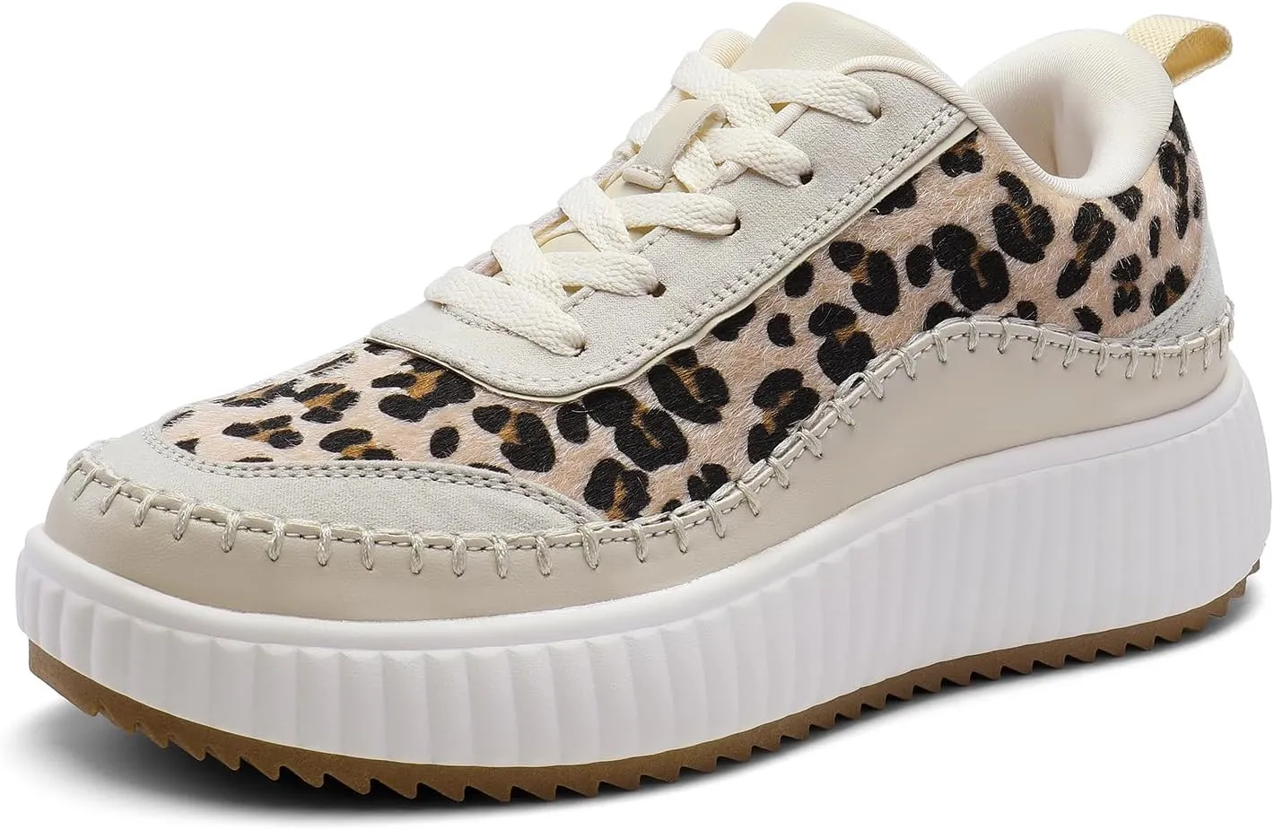 DREAM PAIRS Women Chunky City Tweed Comfortable Casual Platform Fashion Sneaker