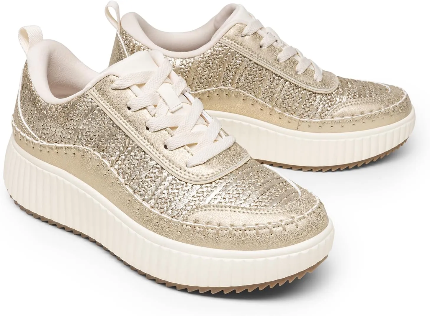 DREAM PAIRS Women Chunky City Tweed Comfortable Casual Platform Fashion Sneaker