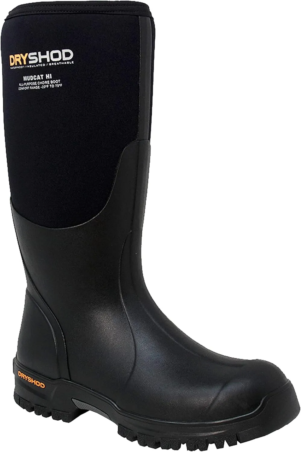 Dryshod Mudcat Rugged Knee High Work Boot MDC-MH-BK