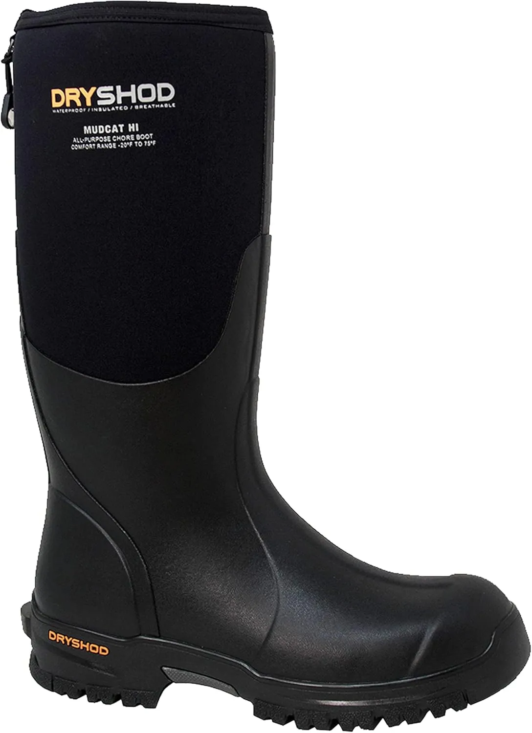 Dryshod Mudcat Rugged Knee High Work Boot MDC-MH-BK