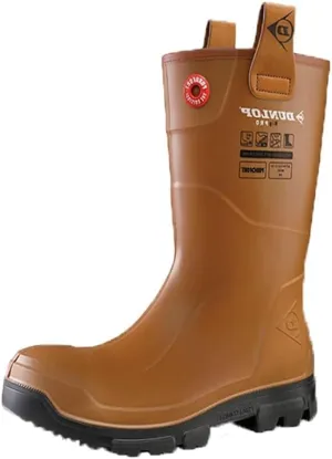 DUNLOP Men's Protective Footwear, Lj2hx42, Purofort Rigpro Full Safety Industrial and Construction, Slip Resistant, Comfortable, 100% Waterproof