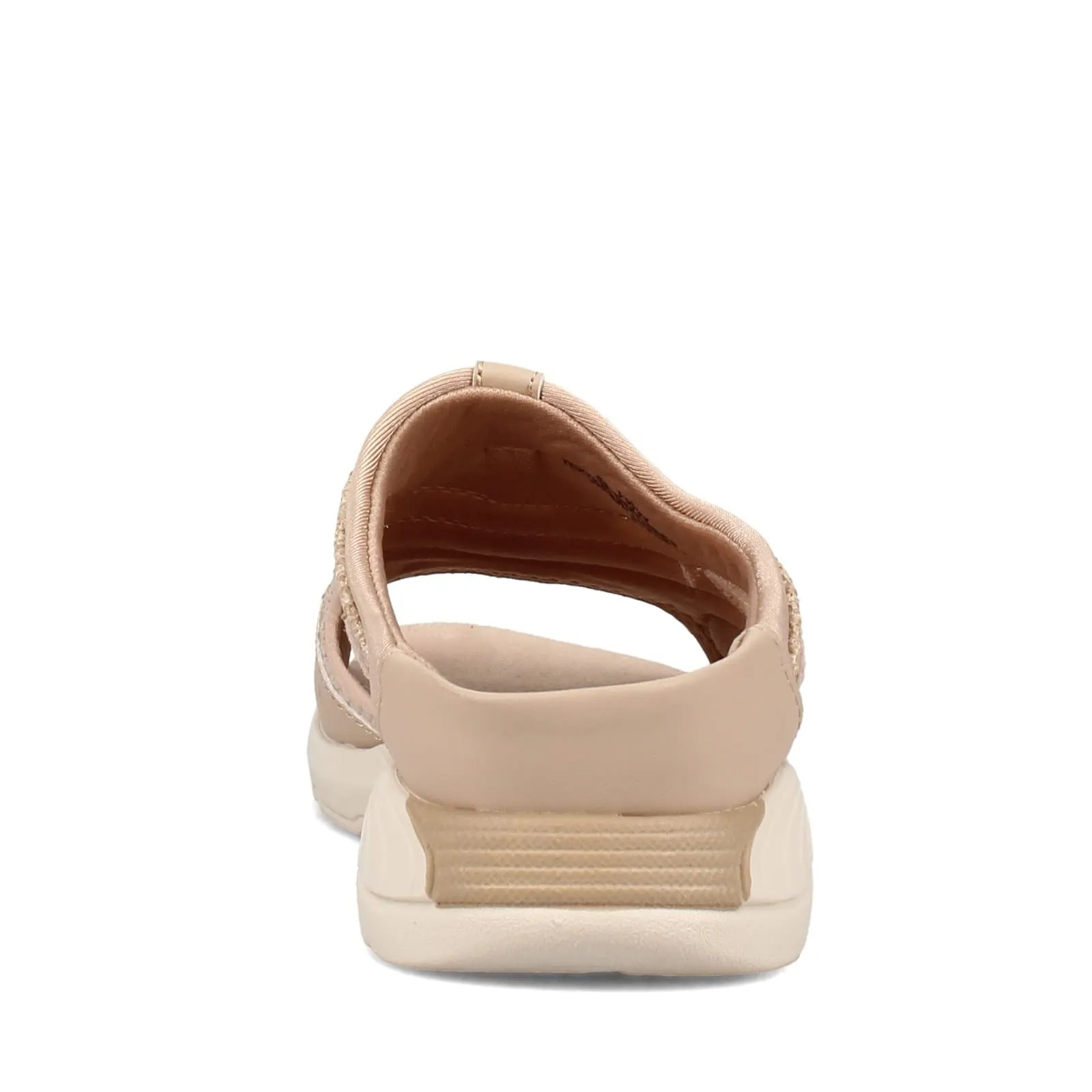 Easy Spirit Traciee Slip on Sandals, Natural Multi Material, Size 11.0