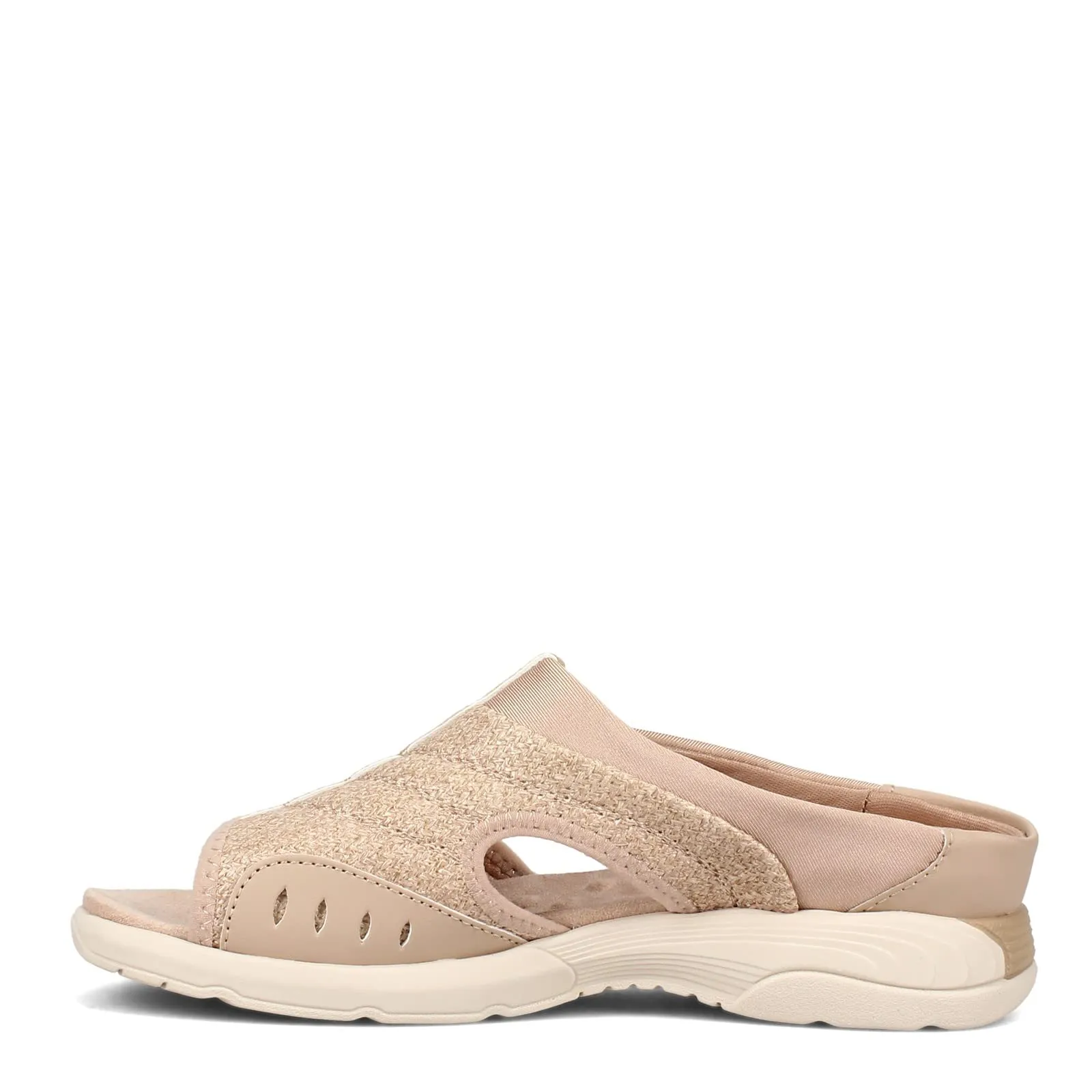 Easy Spirit Traciee Slip on Sandals, Natural Multi Material, Size 11.0