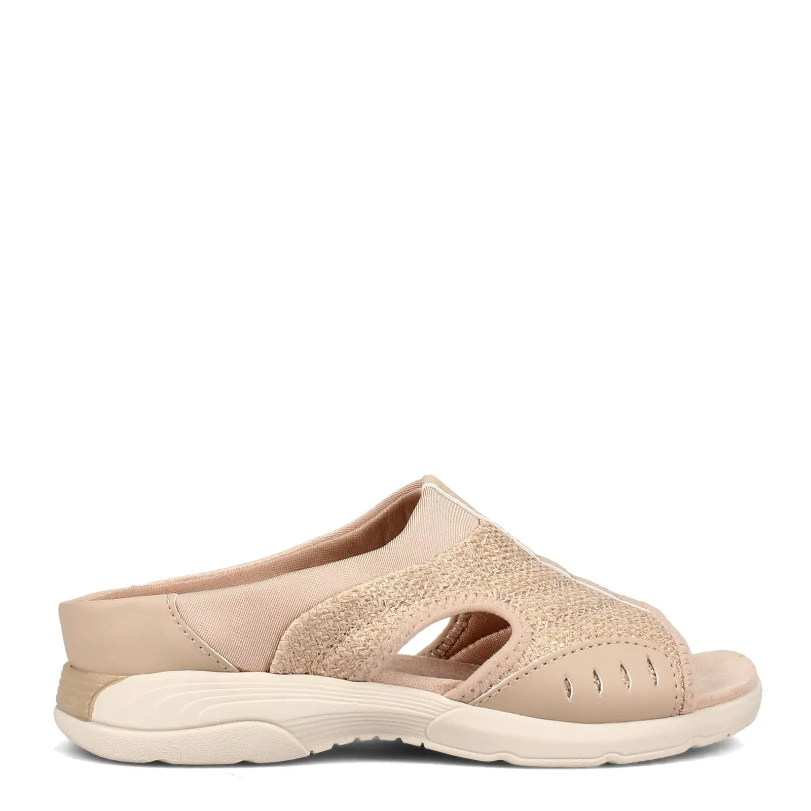 Easy Spirit Traciee Slip on Sandals, Natural Multi Material, Size 11.0