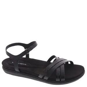Easy Spirit Women's DOTTLE3 Flat Sandal, Black 001, 6