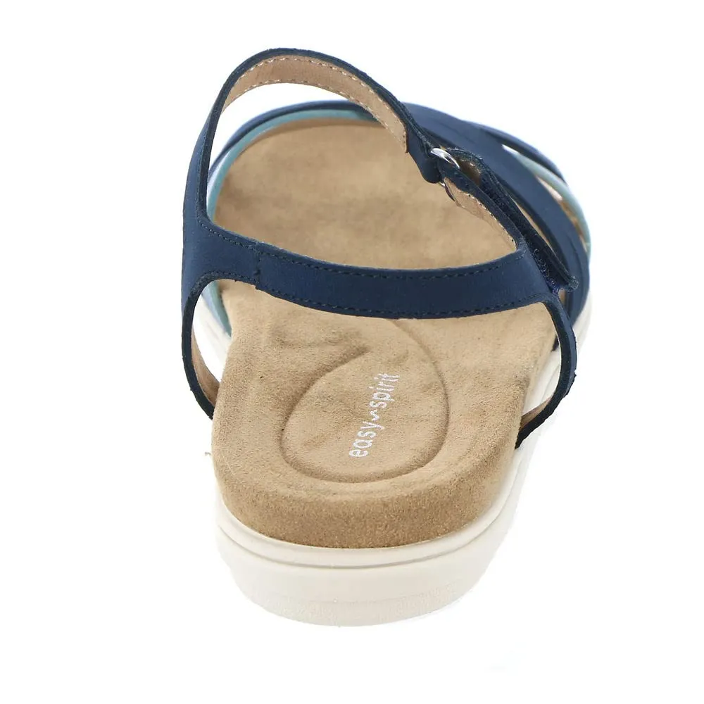 Easy Spirit Women's DOTTLE3 Flat Sandal, Blue 400, 10