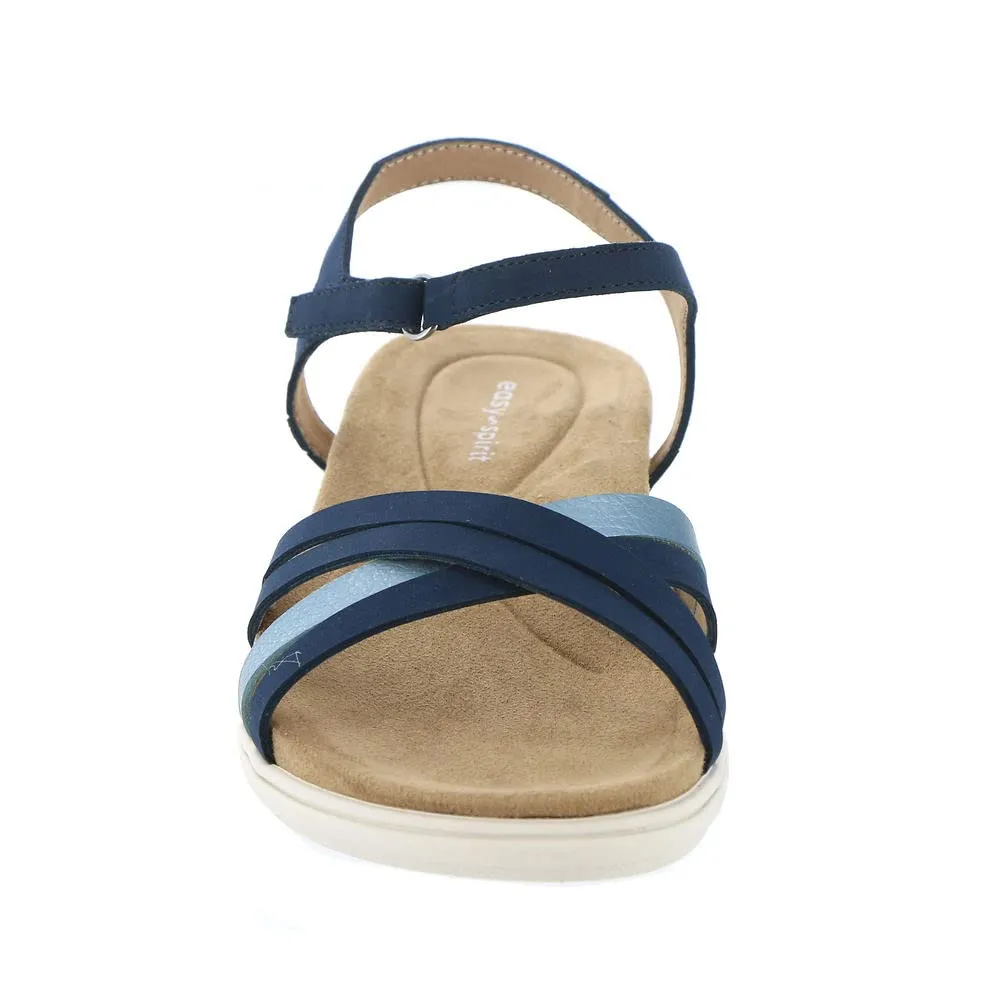 Easy Spirit Women's DOTTLE3 Flat Sandal, Blue 400, 10