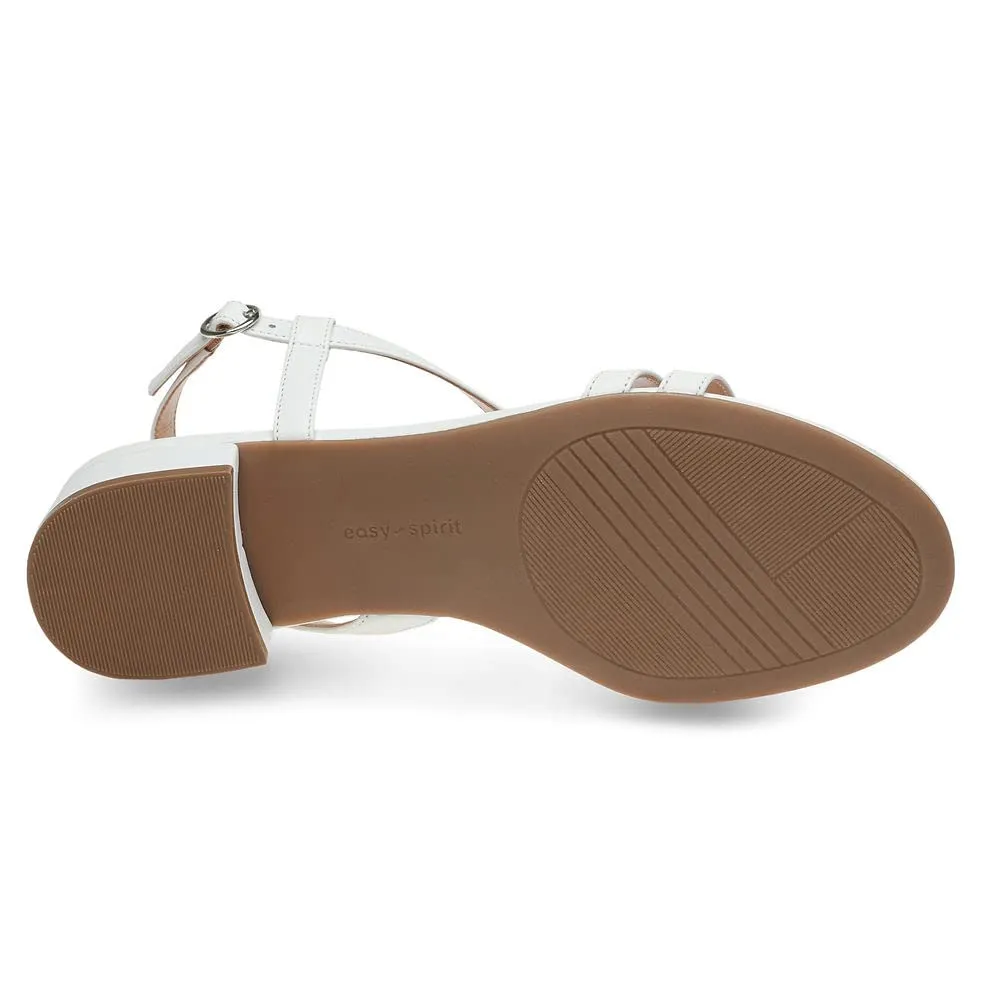 Easy Spirit Women's Glenni Sandal, White, 8.5