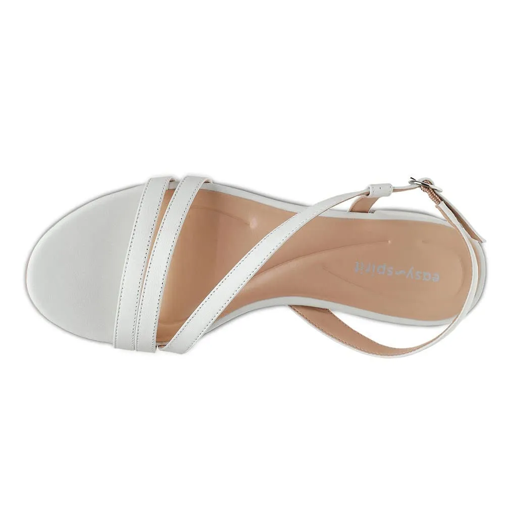 Easy Spirit Women's Glenni Sandal, White, 8.5