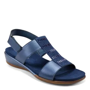 Easy Spirit Women's Hazel Flat Sandal, Cobalt, 10.5