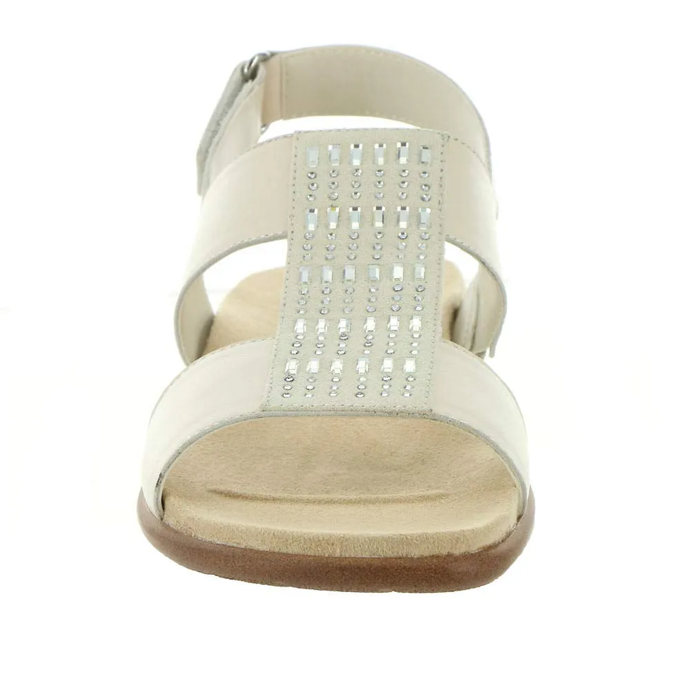 Easy Spirit Womens Hazel Wedge Sandal, Biege 150, 8 US