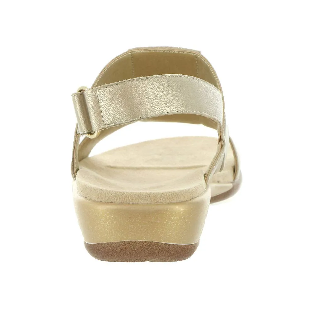 Easy Spirit womens Hazel Wedge Sandal, Gold 710, 9.5 US