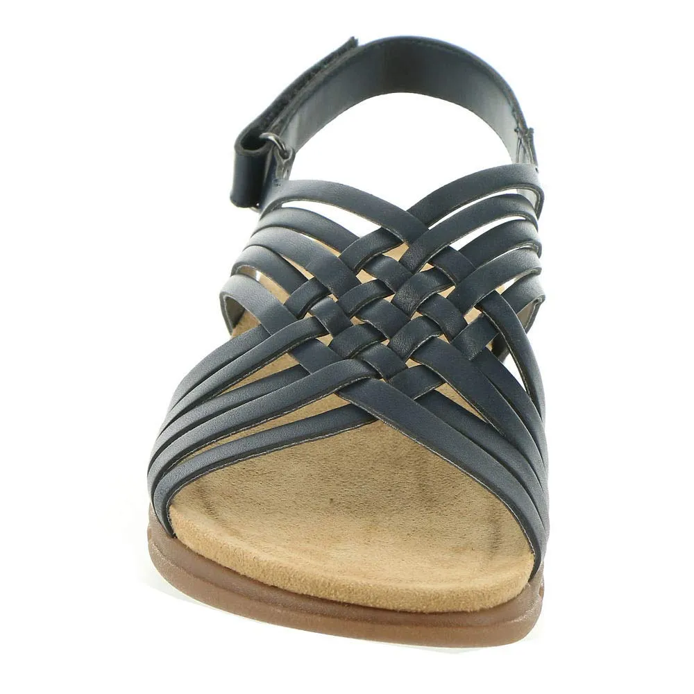 Easy Spirit Women's MAR Sandal, Blue 400, 8 Wide