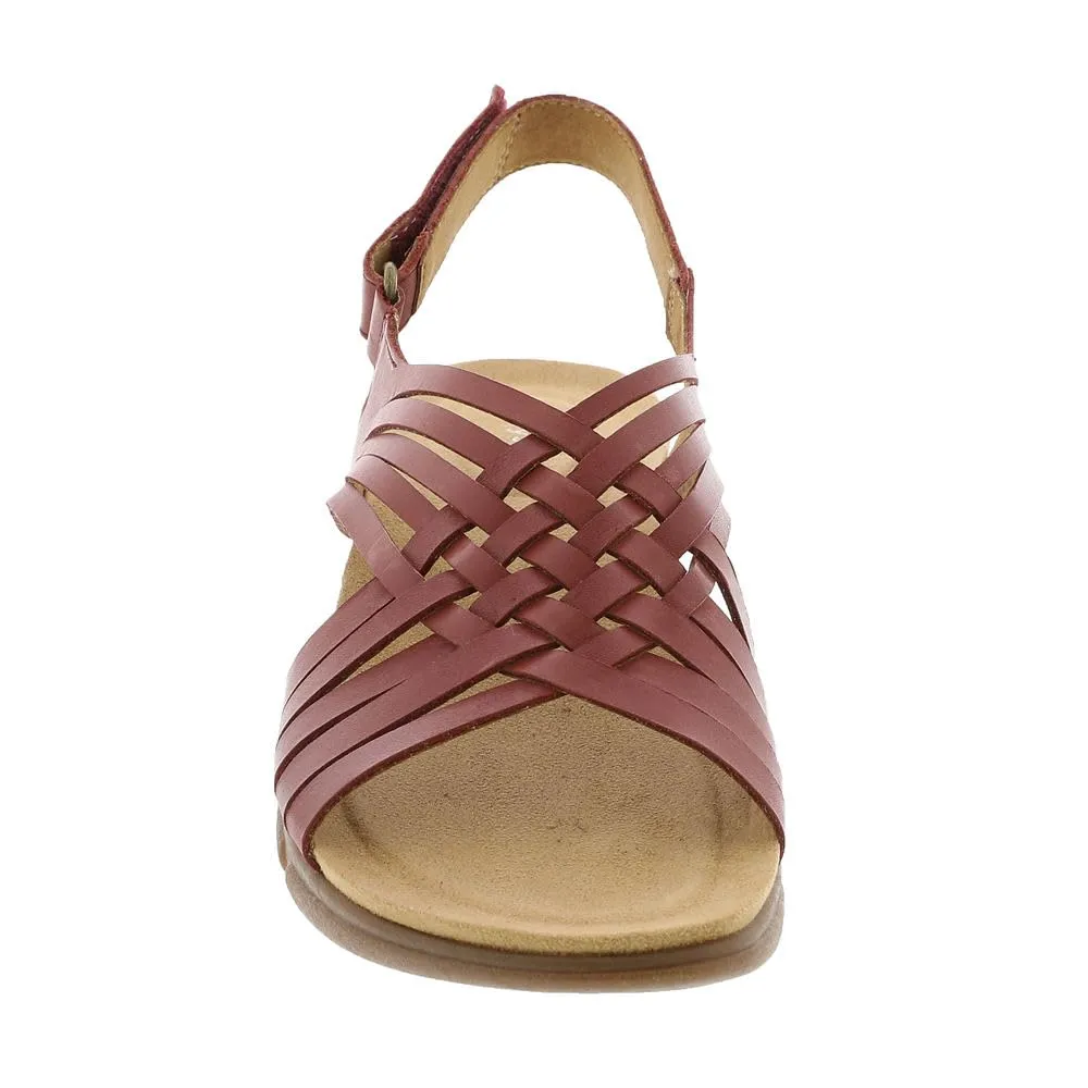 Easy Spirit Women's Mar Sandal, Red 610, 6.5 Wide