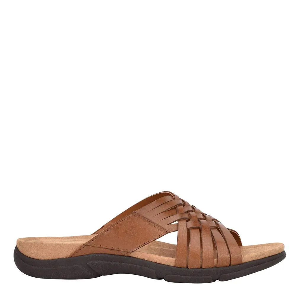 Easy Spirit Women's Meadow Slide Sandal, Cognac 210, 7.5