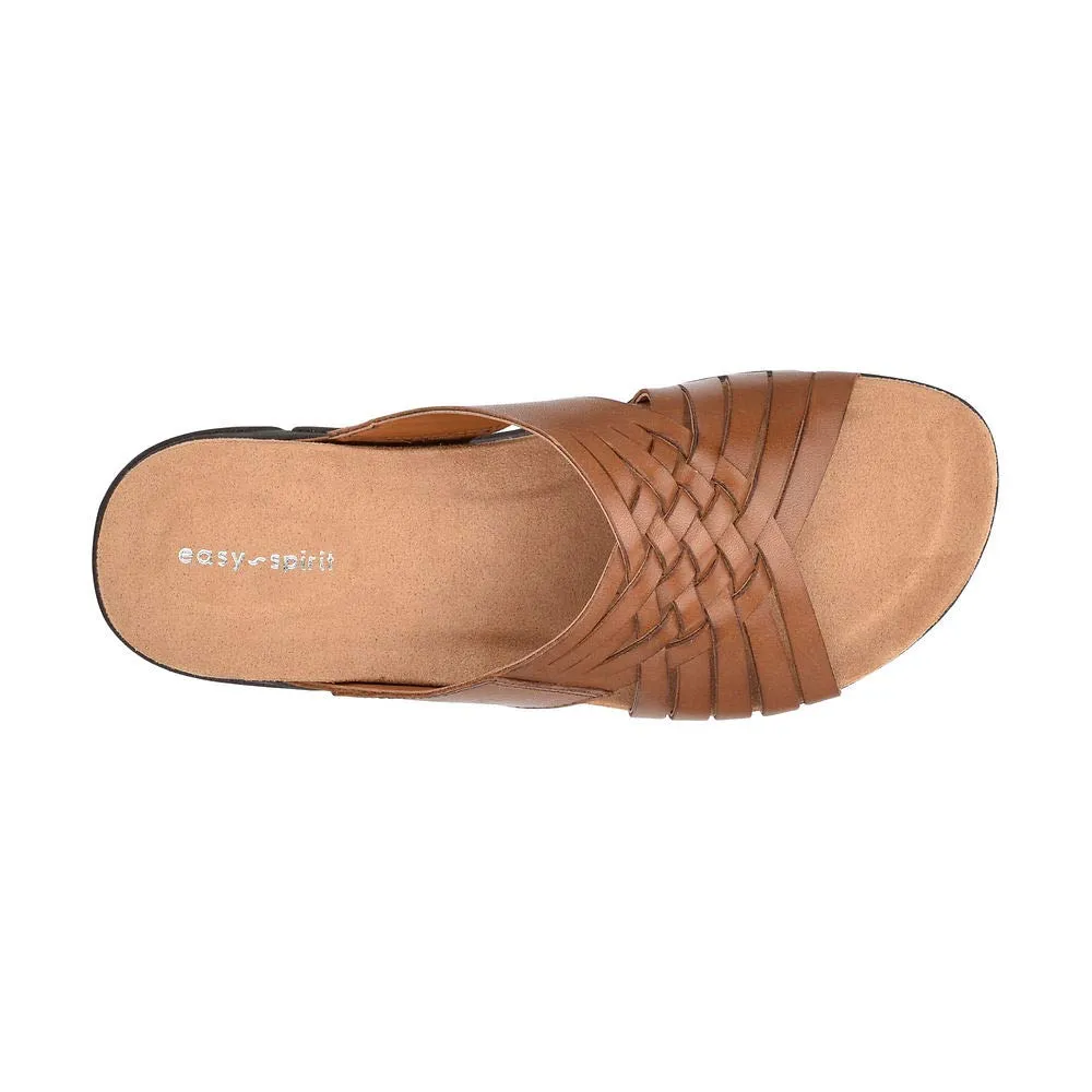 Easy Spirit Women's Meadow Slide Sandal, Cognac 210, 7.5