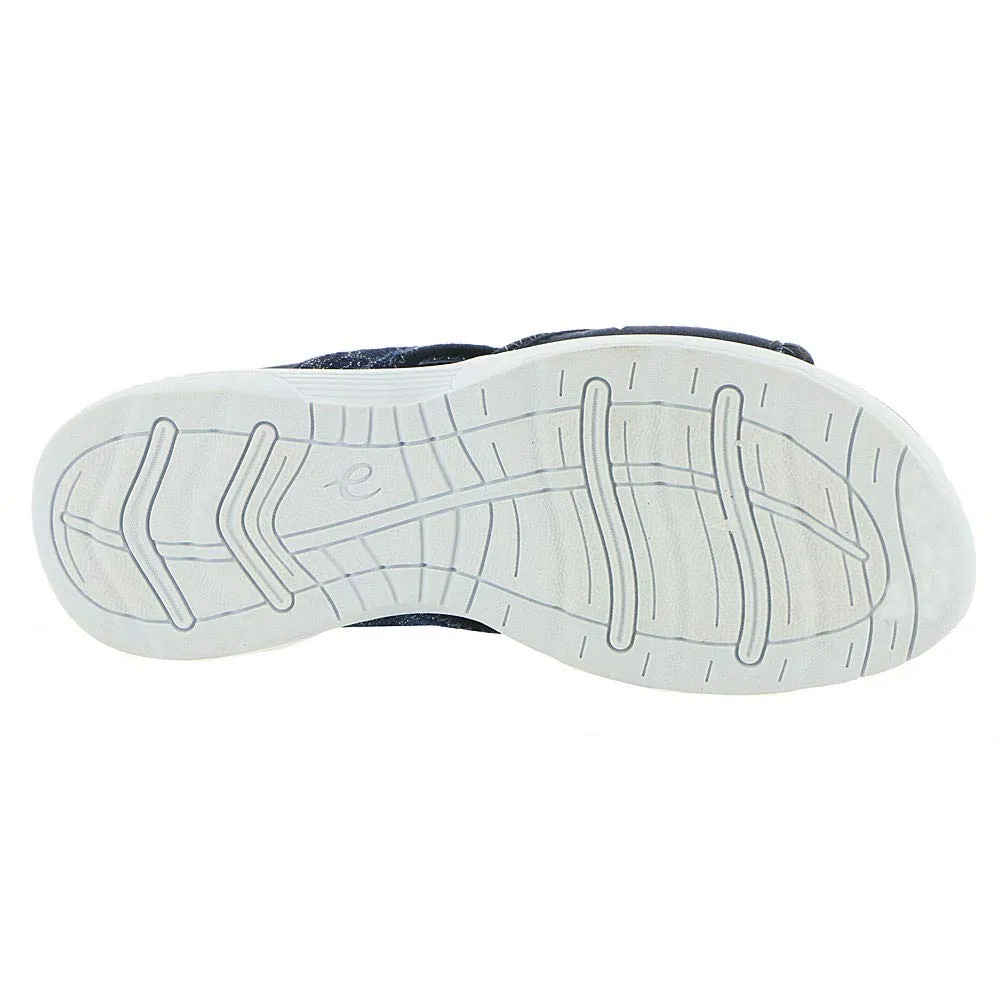 Easy Spirit Women's Traciee2 Flat Sandal, Navy-Blue-Floral, 8.5