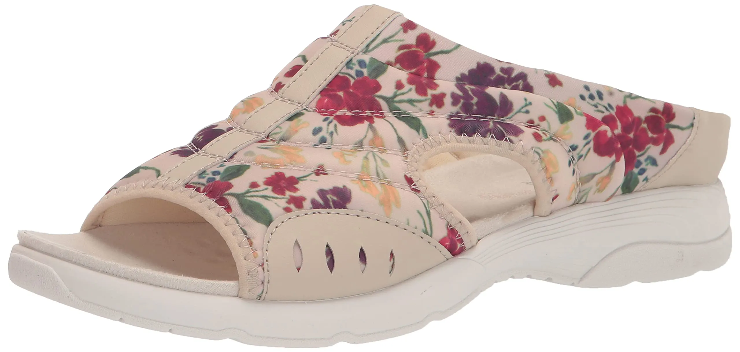 Easy Spirit Women's TRACIEE2 Flat Sandal, Wheat 115, 9.5