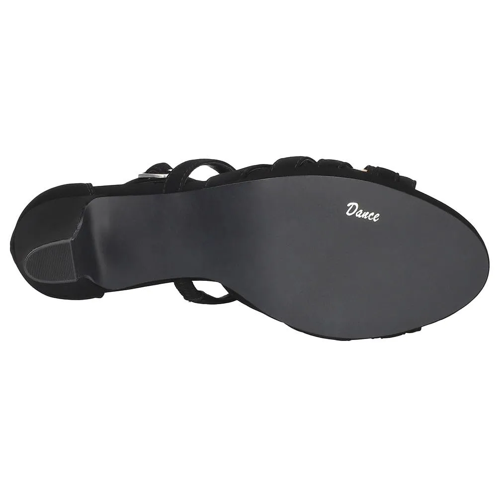 Easy Street Crissa Womens Sandal 7 BM US BlackSuede