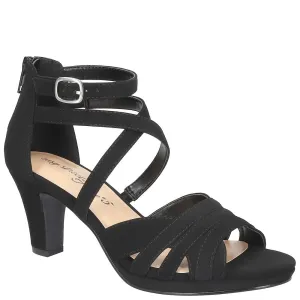 Easy Street Crissa Womens Sandal 7 BM US BlackSuede