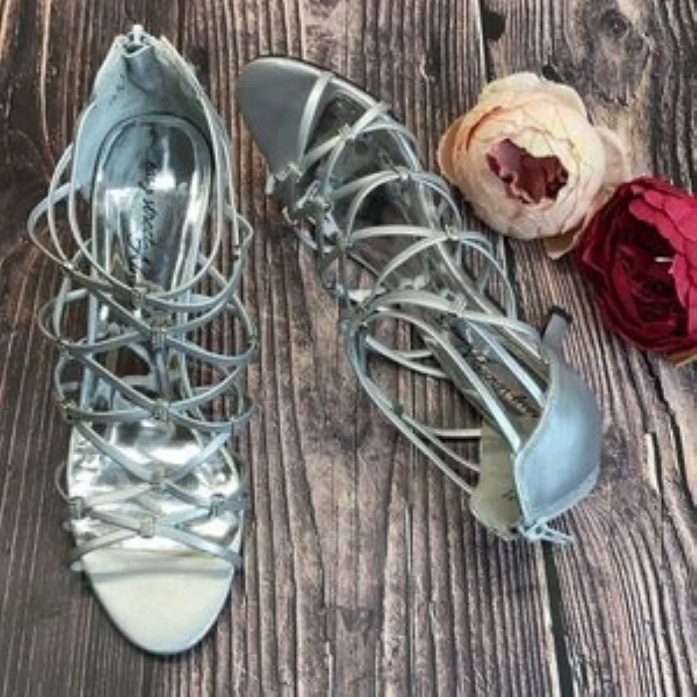 Easy Street Silver Nightingale Evening Sandals 8M