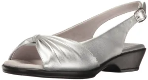 Easy Street Women's Fantasia Heeled Sandal, Silver, 8.5