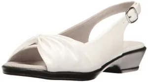 Easy Street Women's Fantasia Heeled Sandal, White, 8.5