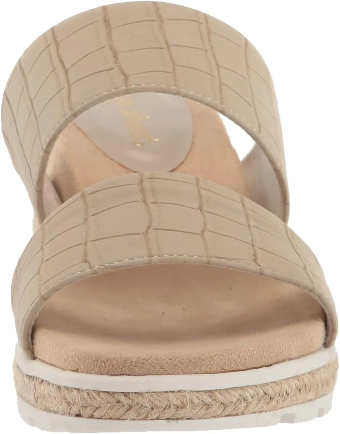 Easy Street Womens Maryann Faux Leather Embossed Heels