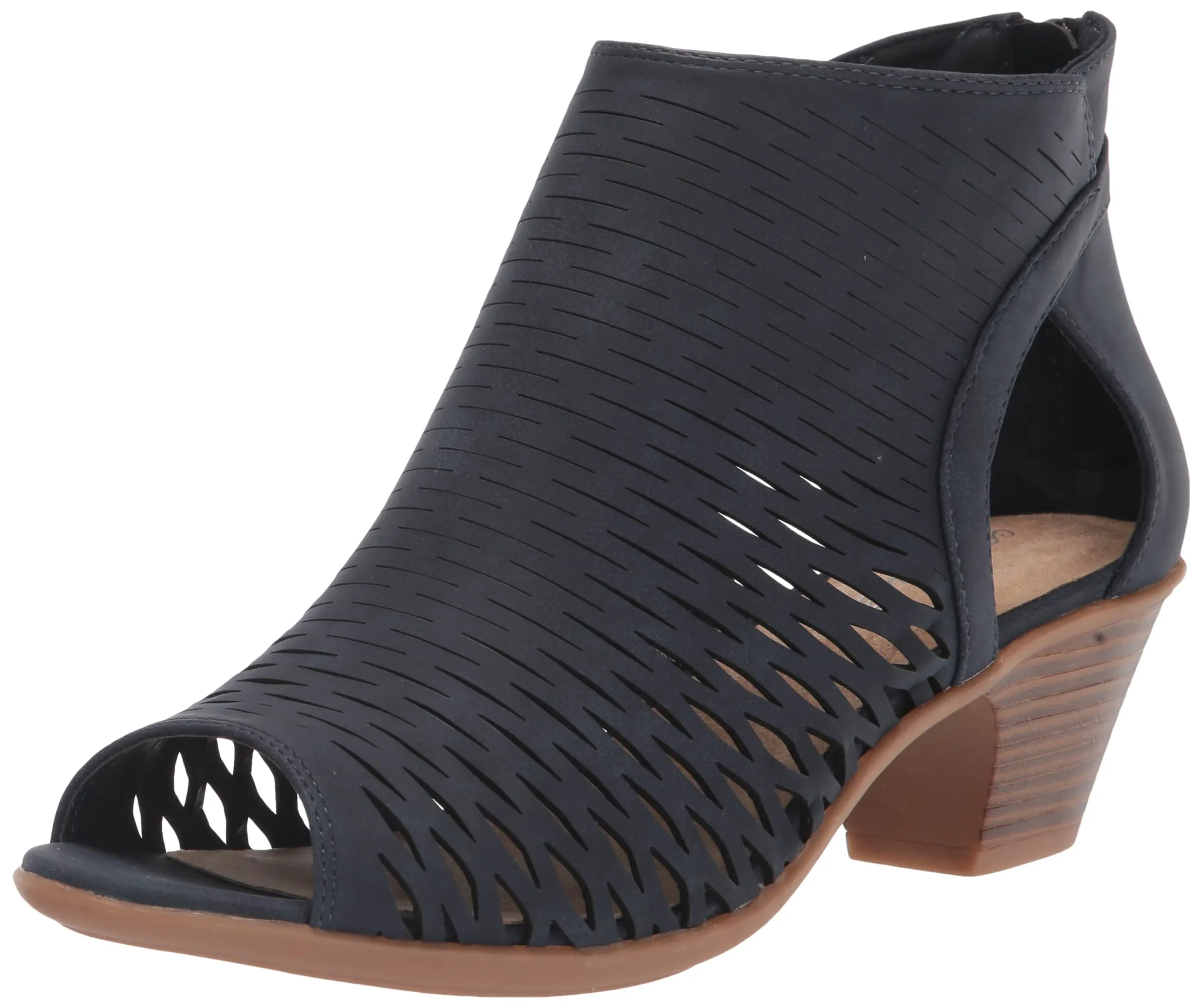 Easy Street Women's Sunrise Heeled Sandal, Navy, 7.5