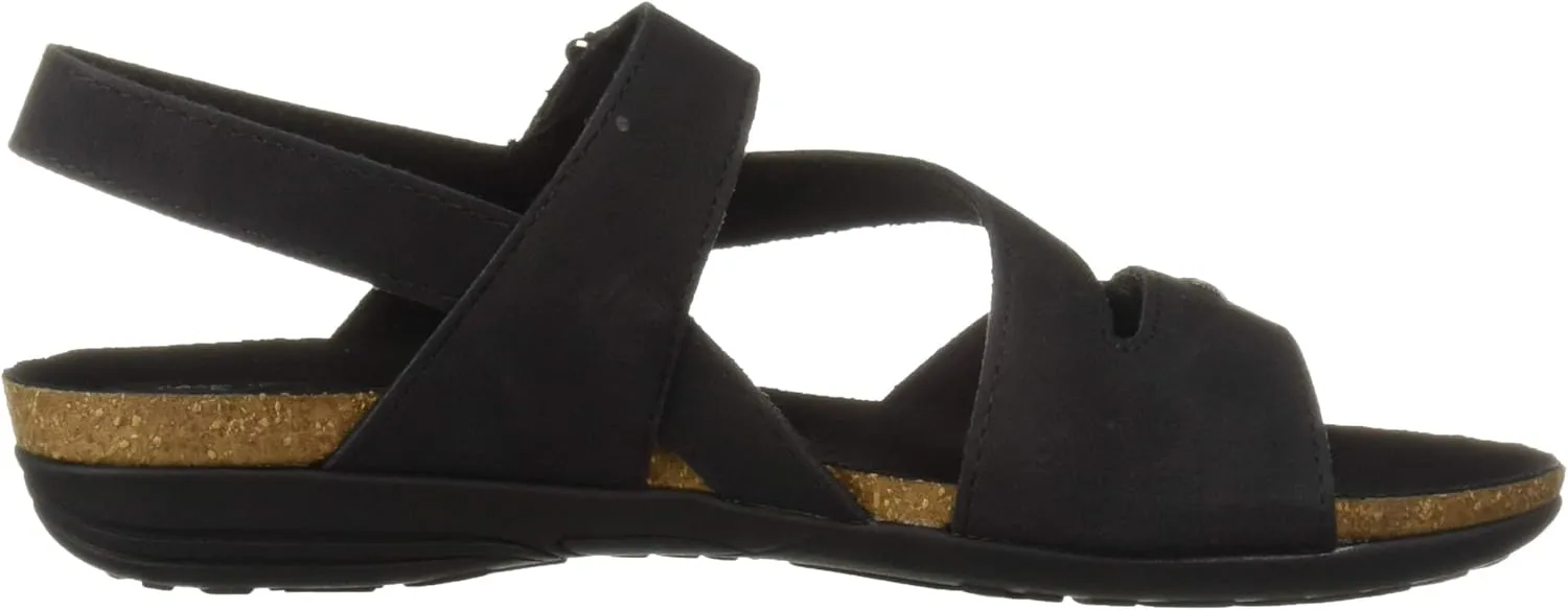 Easy Street Women's Winnie Casual Sandal with Hook and Loop Closures