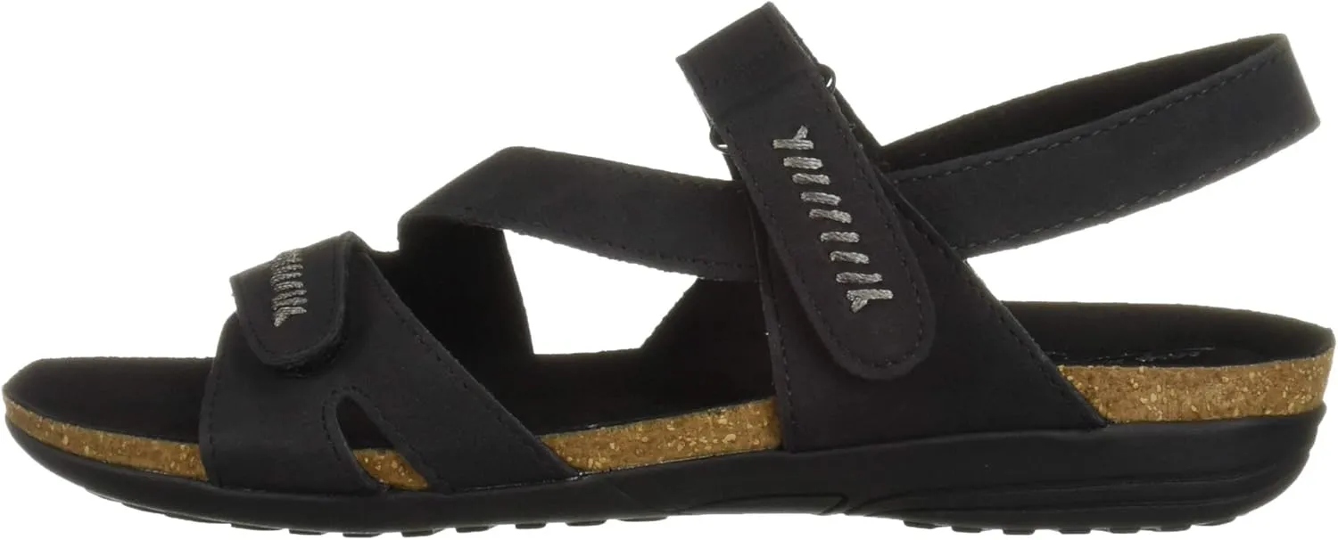 Easy Street Women's Winnie Casual Sandal with Hook and Loop Closures