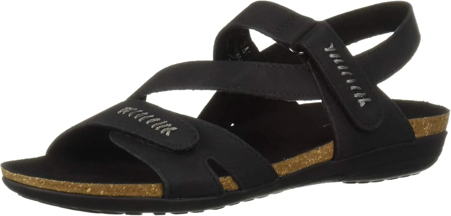 Easy Street Women's Winnie Casual Sandal with Hook and Loop Closures
