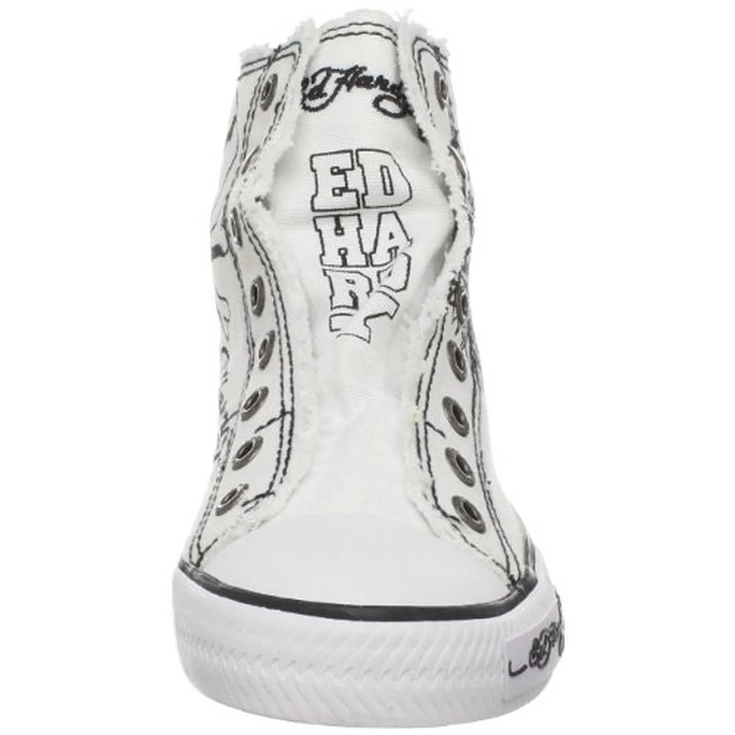 Ed Hardy Women's High Rise Sneaker,White-11SHR102W,7 M US