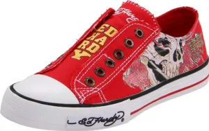 Ed Hardy Women's Low Rise Fashion Sneaker,Red-11SLR102W,5 M US