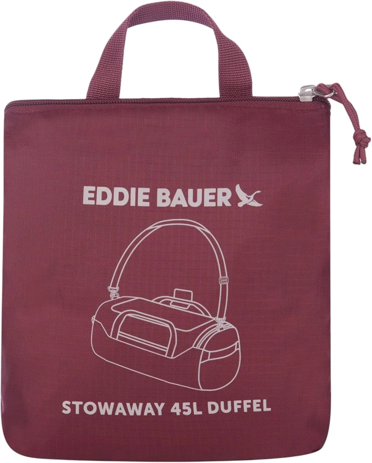 Eddie Bauer Stowaway Packable Duffel Bag | Travel | Foldable | Lightweight | Durable | Ripstop Polyester | 23" Length | 45L Capacity