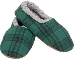 Elanze Designs Mens Plaid Plush Lined Cozy Non Slip Indoor Soft Slippers