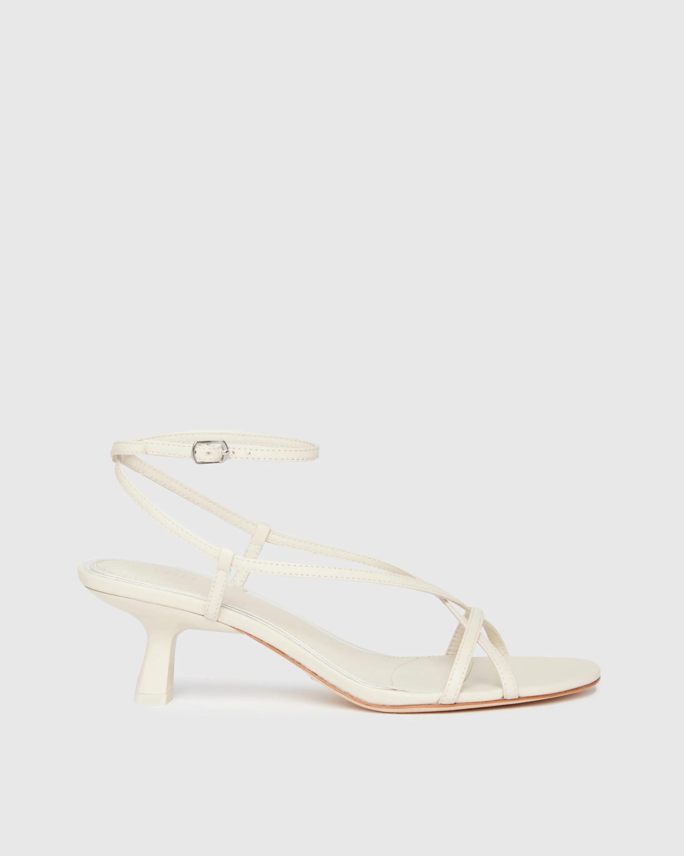 Emeline Sandal - Bone Leather