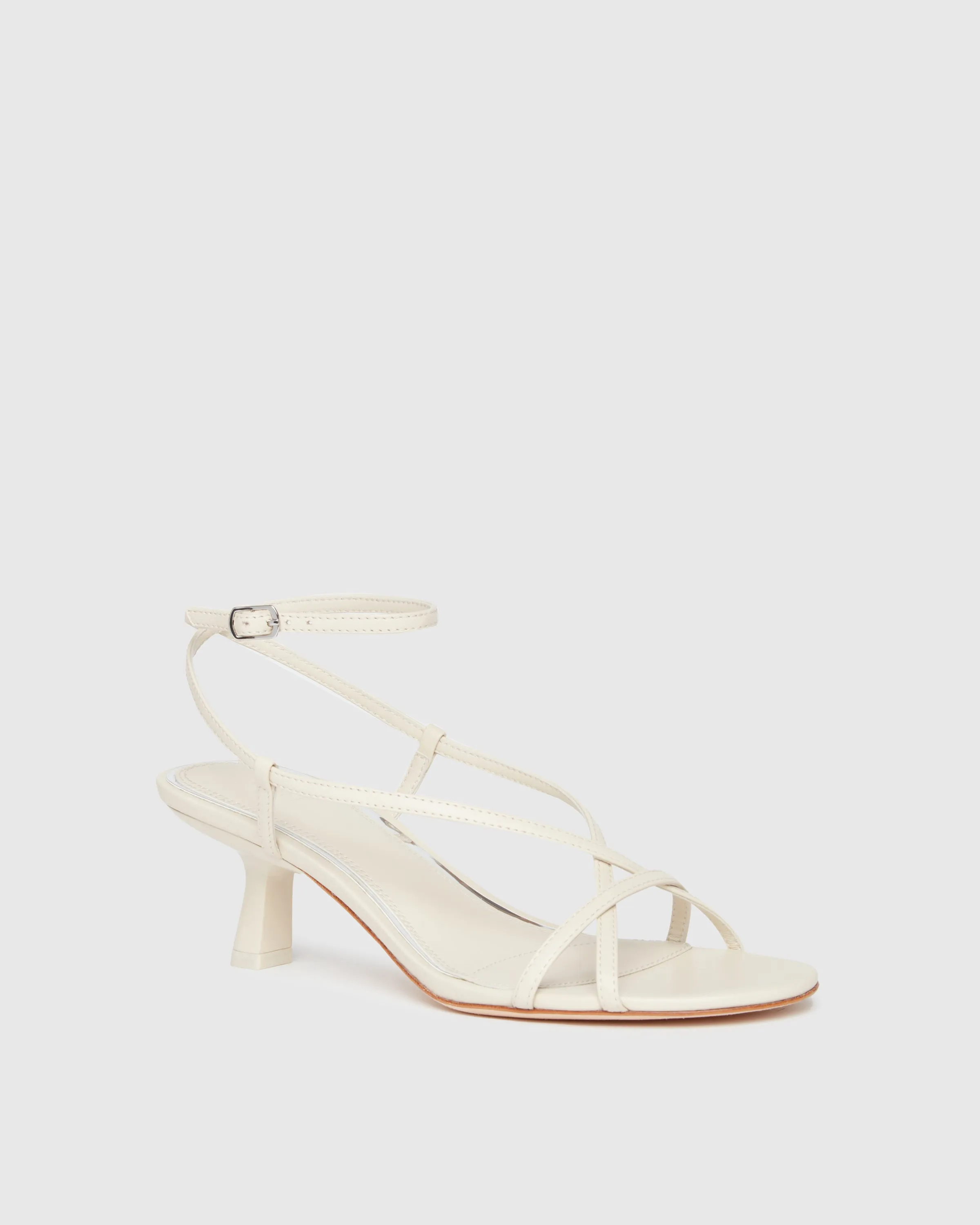 Emeline Sandal - Bone Leather